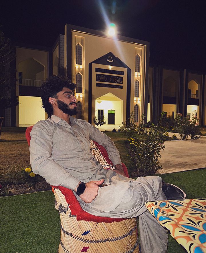 YNGMOMO in a shalwar kameez in Pakistan
